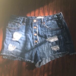 High waisted short shorts